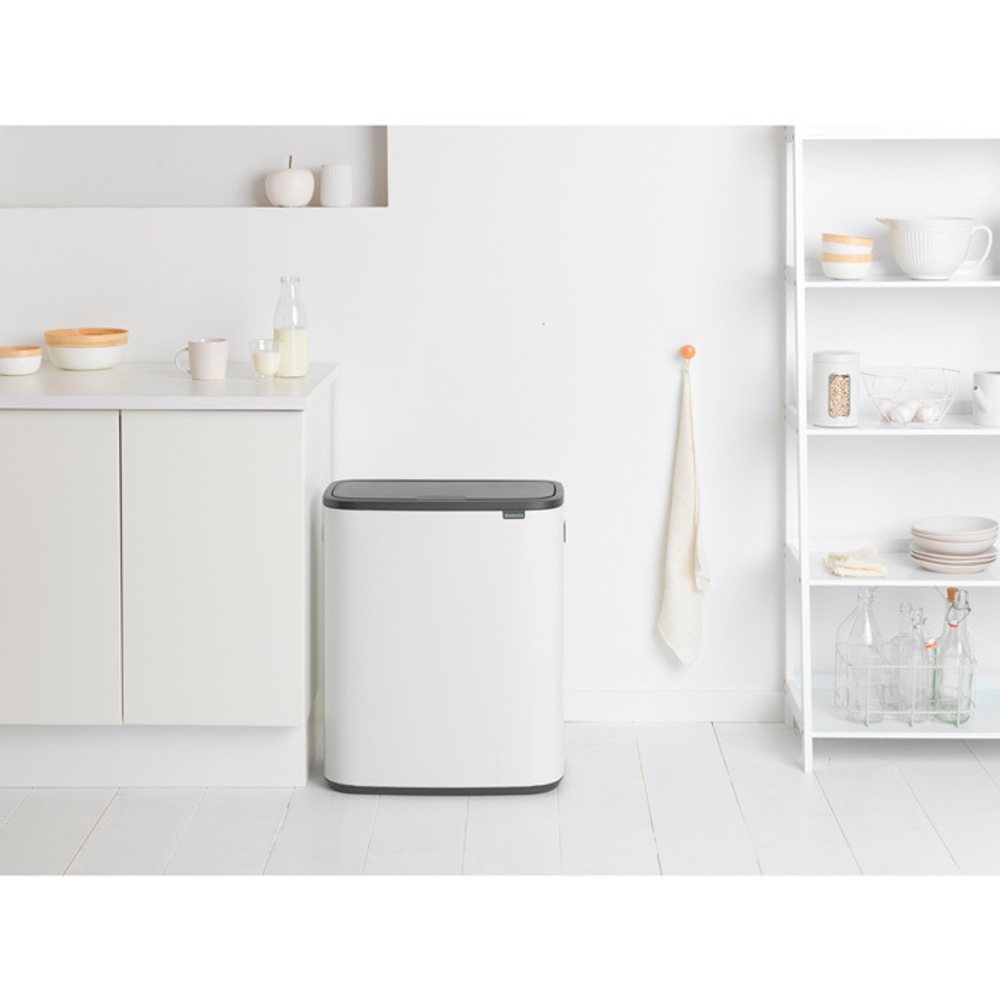 Мусорный бак Bo Touch Bin 2x30л Brabantia Белый
