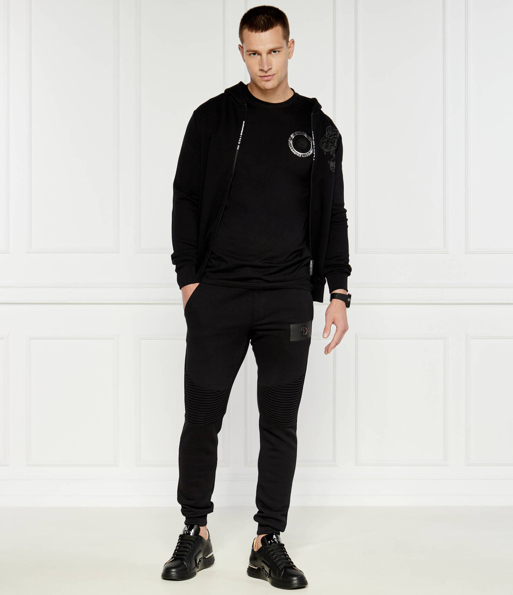 Кожаные кроссовки hexagon Philipp Plein - черный(USC0565 PLE025N)