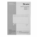 Конвектор электрический MTX КМ-1500.2, 1500 Вт, X-образный нагреватель, колеса, термостат, 98125