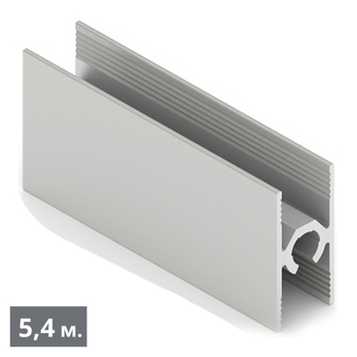 ЭКО Рамка средняя двери - центральный ригель (5,40 м) кашемир серый (ПВХ) (AE0452) Aristo (Out)