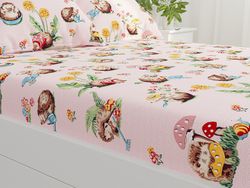 Простынь Сказка "Ёжики" 150х215 см, поплин