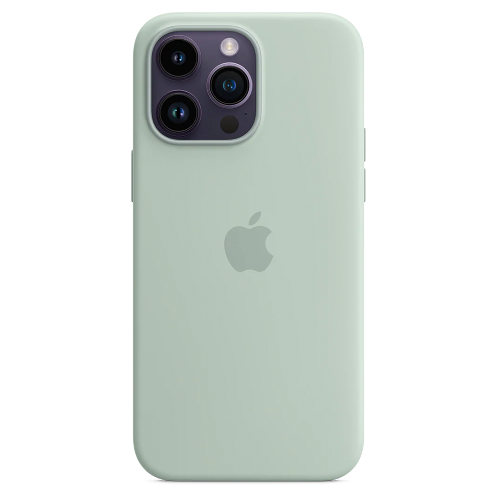 Силиконовый чехол с поддержкой MagSafe Apple Silicone Case для iPhone 14 Pro Max, Succulent (Агава)