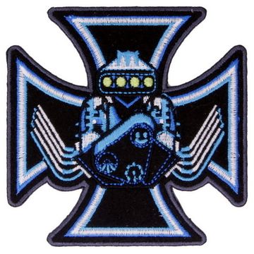 Нашивка Chopper Engine-чопперский крест с двигателем