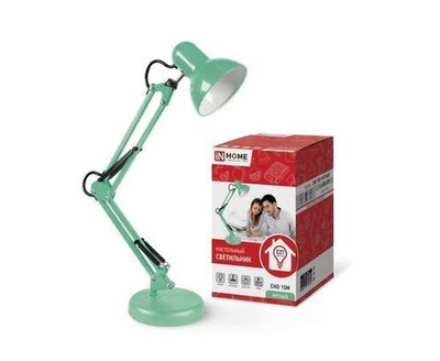 Светильник настольный под лампу на основании + струбцина СНО-15М, 60W, E27, Мятный, ASD/inHome