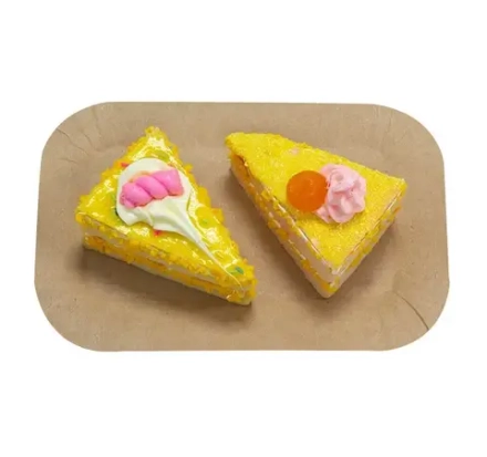 Тарелка бумажная 110х170мм Snack Plate, крафт двухсторонний