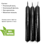 Свечи с можжевельником, ритуальные на чистку и защиту, 18х2 см