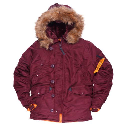 Куртка Аляска N-3B Husky (бордовая - maroon)