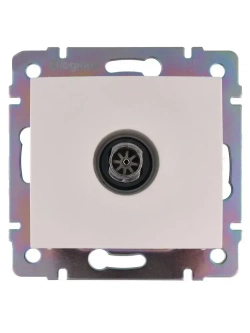 Комплект розетка-2 шт+ТВ розетка-1 шт+рамка 3 поста - 1 шт белый