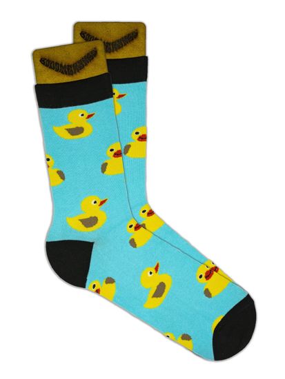 Носки BOOOMERANGS (Уточки №080 ) Голубой (р-р 40/45)