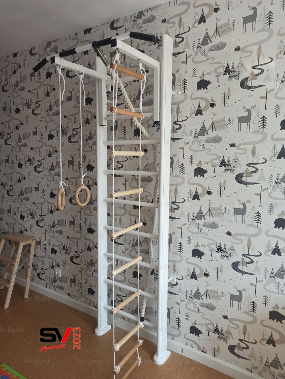 Монтаж шведской стенки Sv Sport в пеноблочные, газоблочные стены