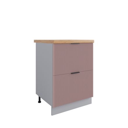 Кухня Модуль КМЯ 600 Мелисса Пудра Скин