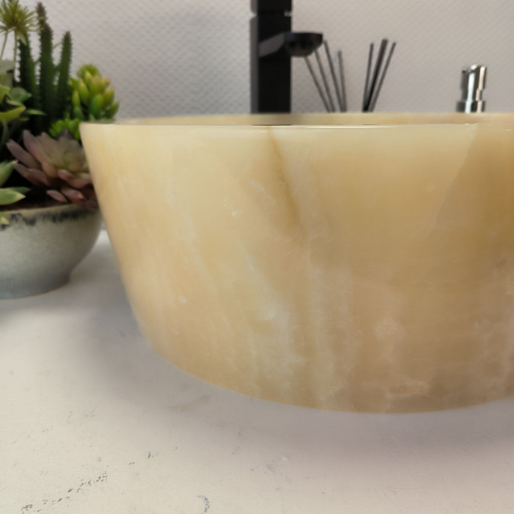Раковина из оникса Drum Yellow Small DO-62989 40*40*15 08