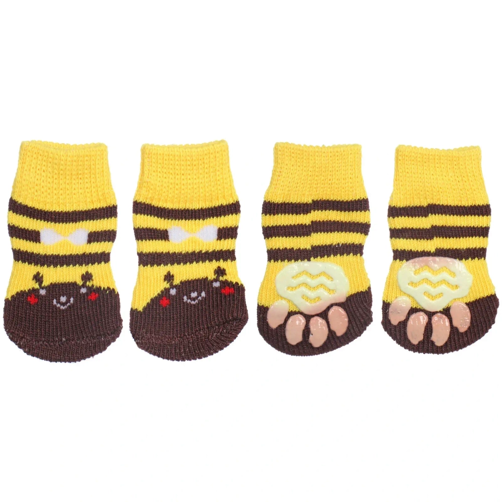 Носочки для животных «LAPUSIK», классические, пчелка, размер m