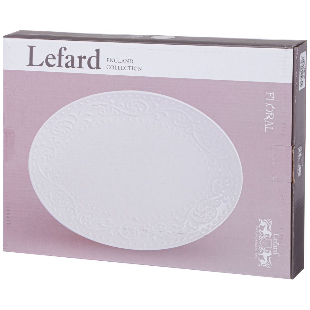 БЛЮДО ОВАЛЬНОЕ LEFARD "FLORAL" 35*25,5*3 СМ (КОР=12ШТ.)