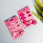 Аксессуары для волос детские «Little Fashion - Корона», 3 цвета, (4 резинки, 2 заколки), 10*16 см