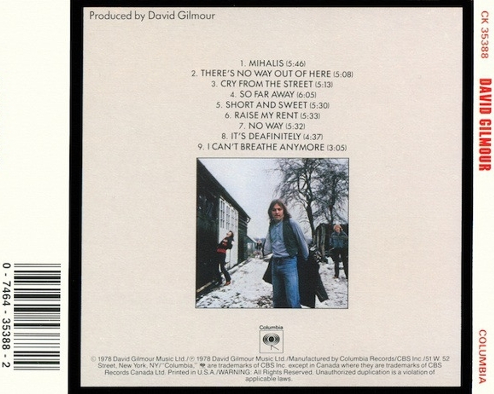David Gilmour / David Gilmour (CD)