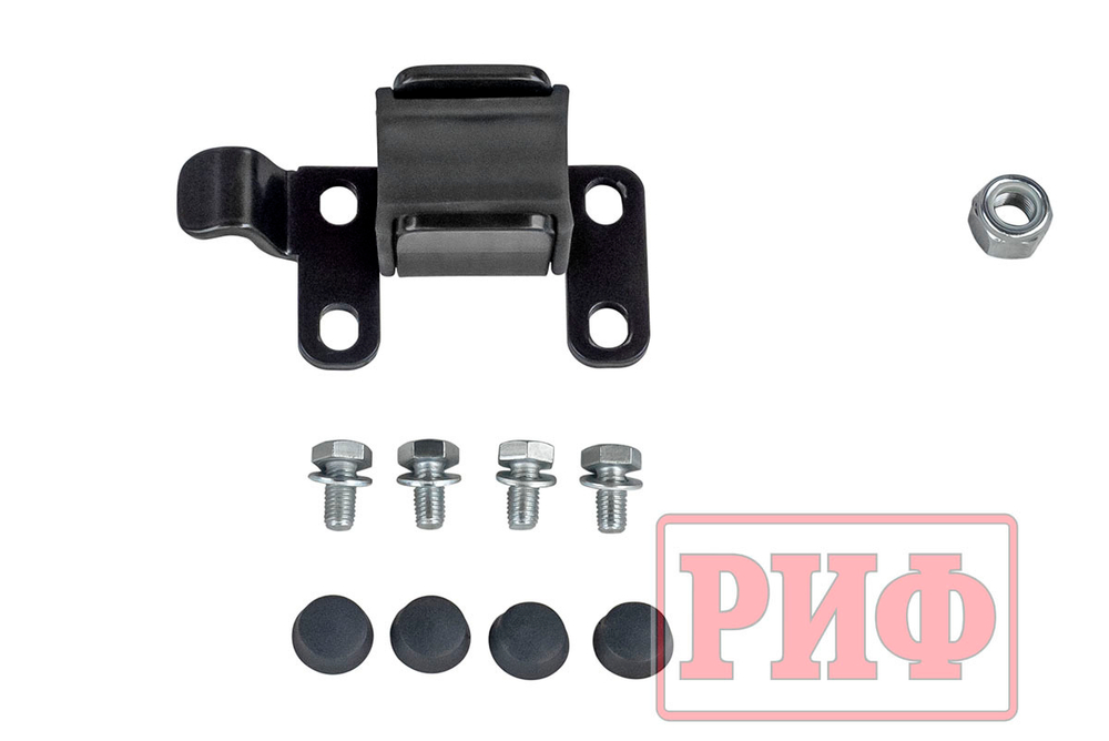 Бампер силовой задний Toyota Land Cruiser 100 с квадратом под фаркоп, калиткой, фонарями, подсветкой номера РИФ