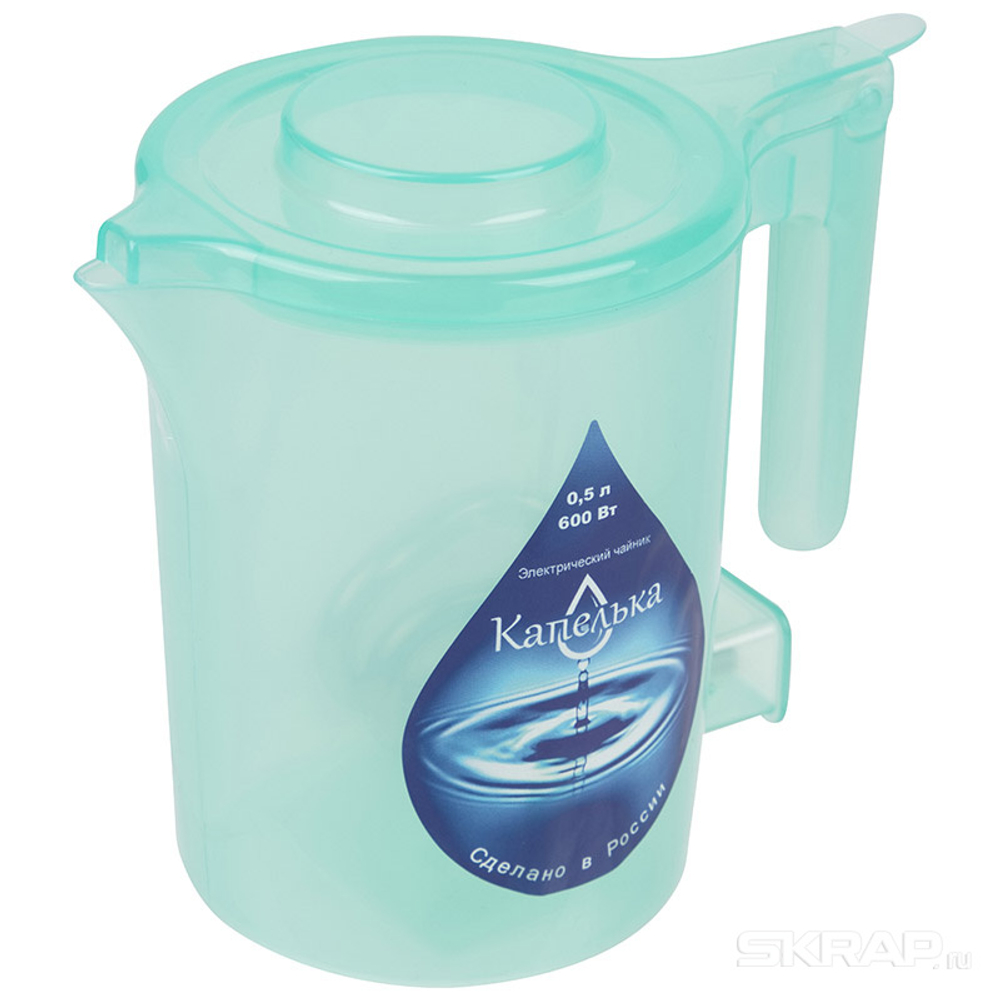 Чайник электрический "Капелька" 0.5л (зеленый)
