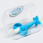 6930186 Зубная щетка "Банан", в контейнере, цвет голубой