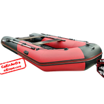 Лодка ПВХ Hunterboat Хантер Классика НД 365ЛКА Красный / Чёрный