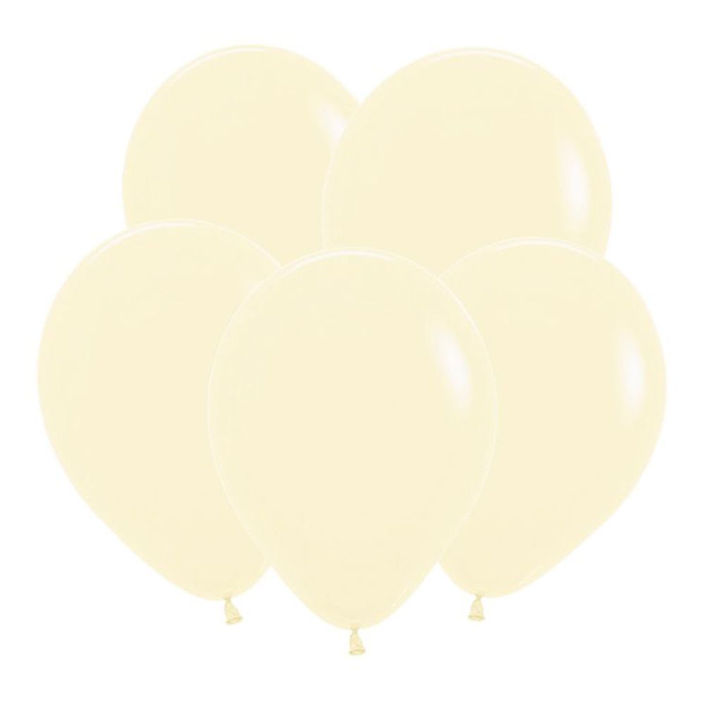 S 12" Матовый Пастель Нежно-желтый / Yellow / 50 шт.
