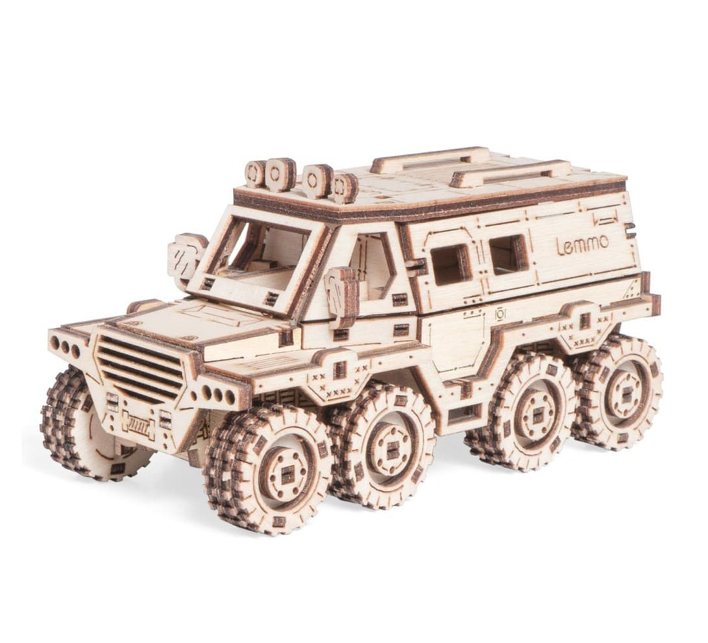 Внедорожник Бархан от Lemmo - Деревянный конструктор, 3D пазл, сборная модель из фанеры