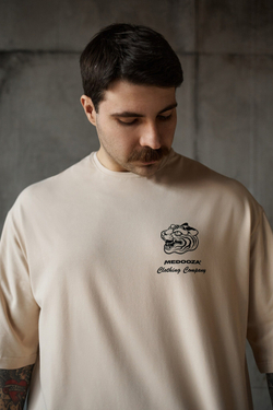 Футболка MEDOOZA "Tiger Rodeo" Светло-бежевый