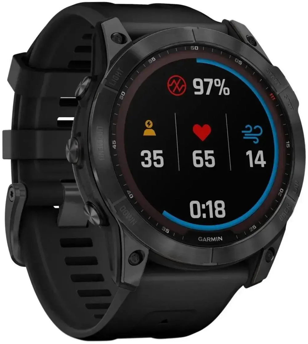 Умные часы Garmin Fenix 7X Solar, серый