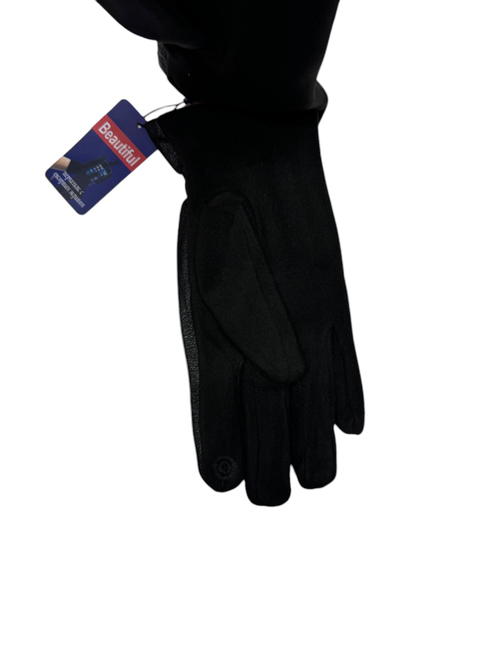 Перчатки. Мужские. Материал верха: Эко кожа. Замша. Подклад: Плюш-флис. Сенсорные. 12 шт в упаковке.