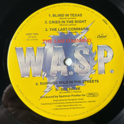 Винтажная виниловая пластинка LP W.A.S.P. The Last Command (USA 1985) Wild Child