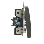 Выключатель 2-клавишный (механизм) 250В, 10А, серия Катрин, графит, GLS10-7104-06 49411