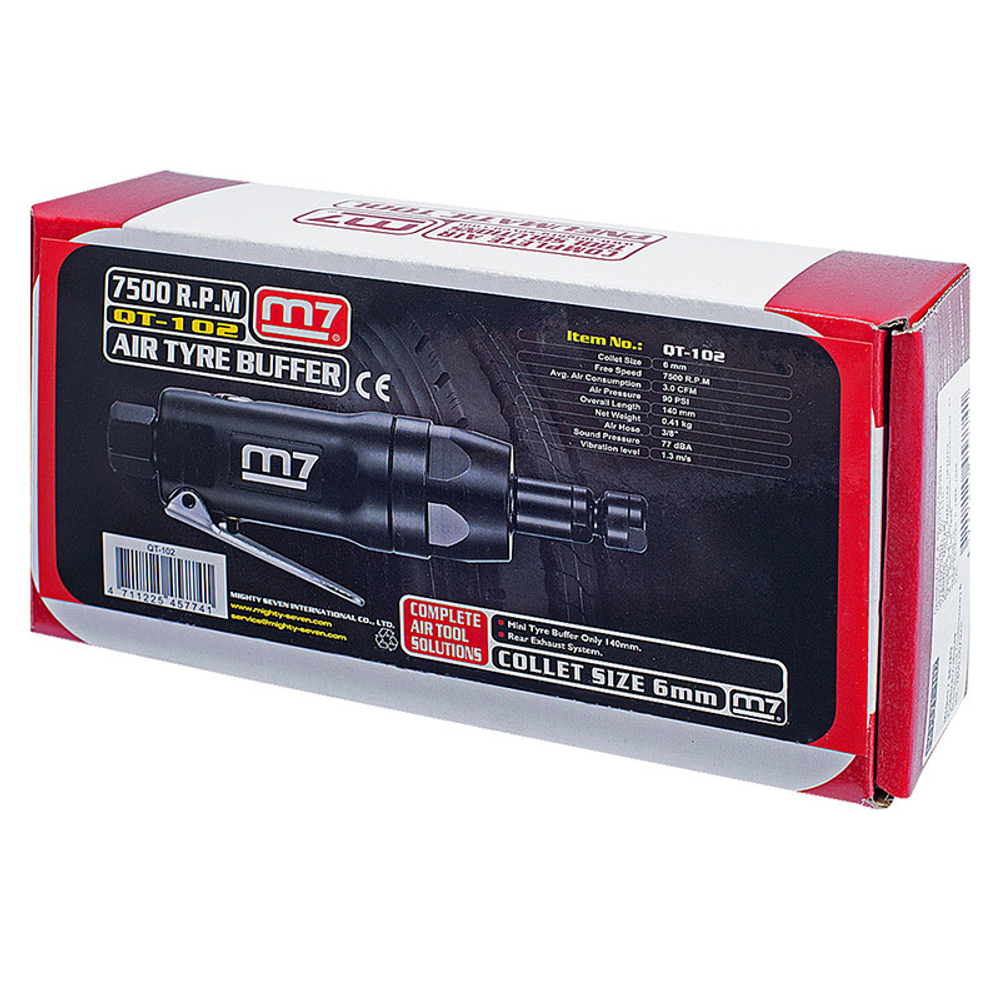 MIGHTY SEVEN (QT-102) Пневматическая бормашина (шарошка) 6 мм, 7500 об/мин