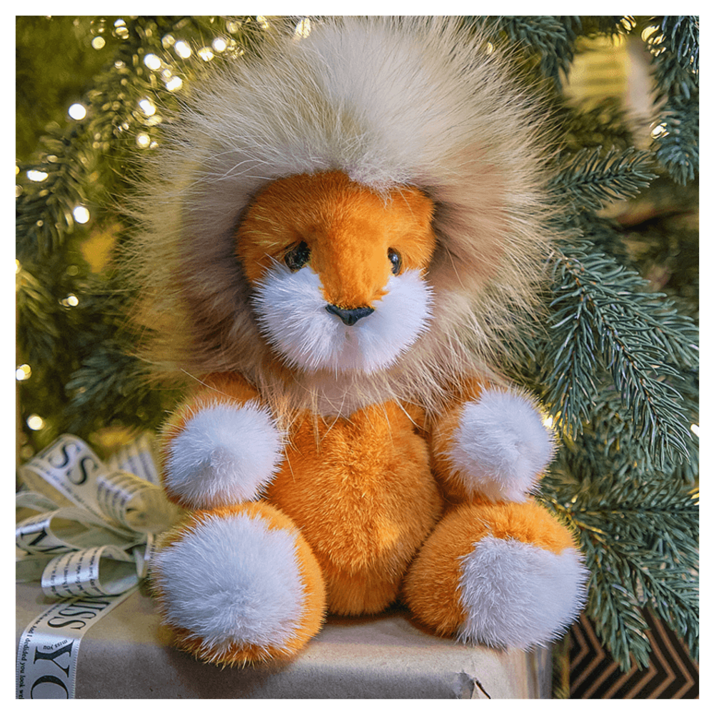 Мягкая игрушка из меха «Львеночек Лео»