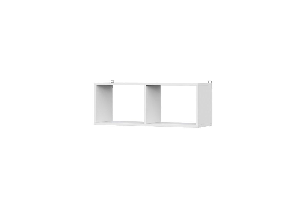 Модульная стенка в гостиную со шкафом Белый текстурный 260х35х135 см