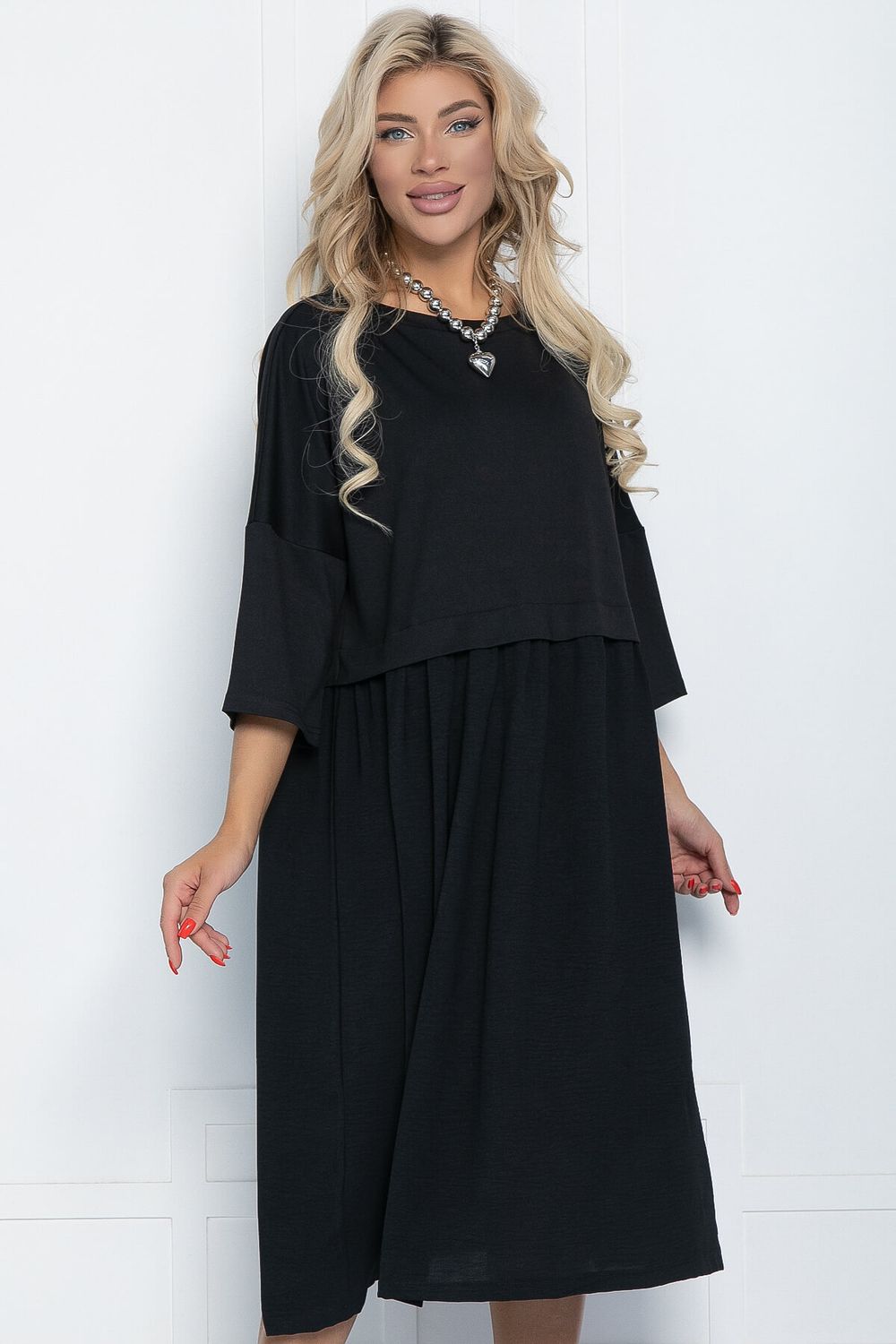 Платье бохо (черное) П11441 LT Collection