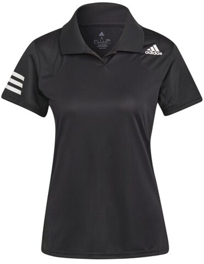 Женское поло Adidas W Club Polo - black/white/white