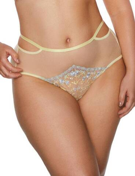 Трусы Kinga Forget-Me-Not слипы (бежевый/желтый)