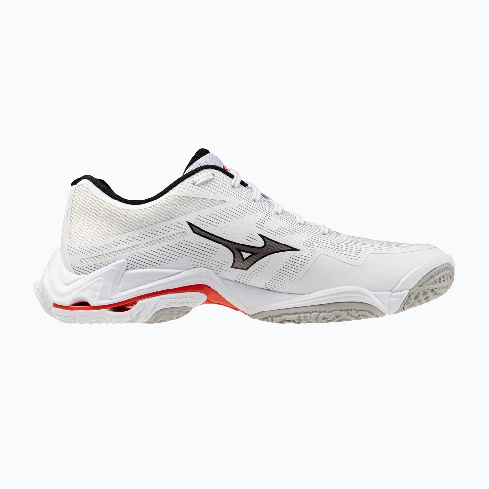 Кроссовки волейбольные Mizuno Wave Lightning Elite white/black/fiery red
