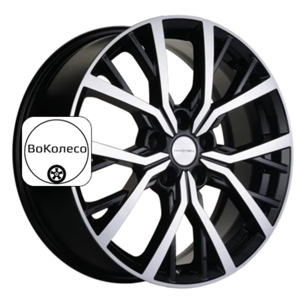 7x18/5x114,3 ET38 D67,1 KHW1806 (Outlander) Black-FP Khomen Wheels
