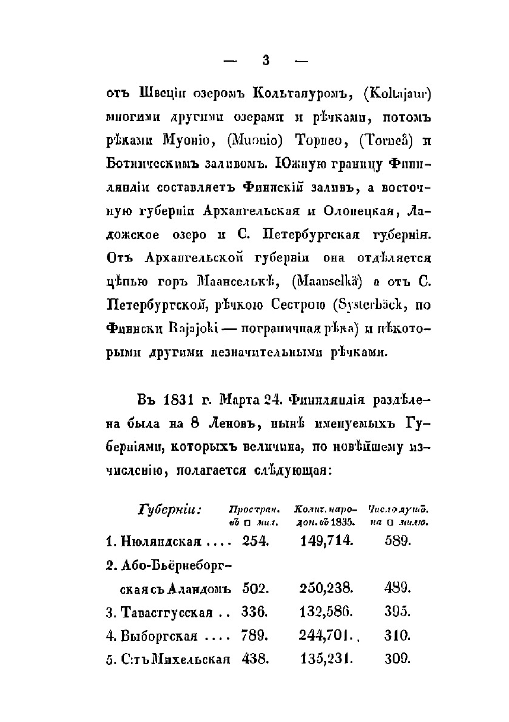 Статистический очерк Великого Княжества Финляндии | Г. Рейн