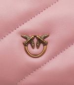 Кожаная сумка-мессенджер FLAT POUCH SHEEP NAPPA Pinko - пудро-розовый(100252 A0F2)