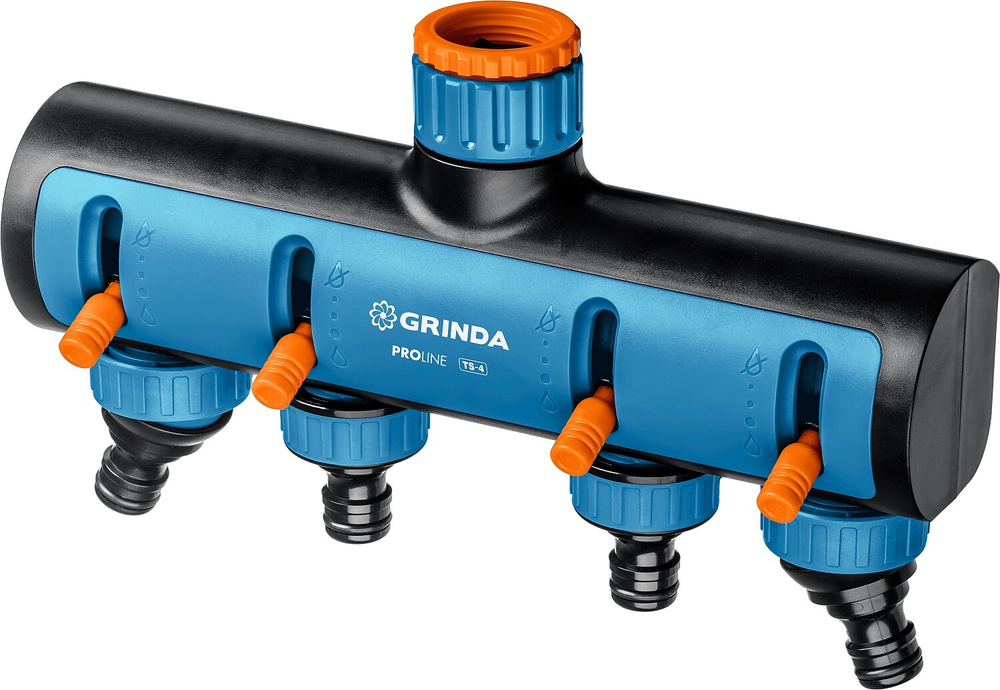 GRINDA TS-4, 3/4″ - 1″, четырехканальный, с внутренней резьбой, поливочные распределители, PROLine (8-426313)