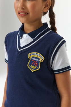 Жилет школьный вязаный (с липучкой)