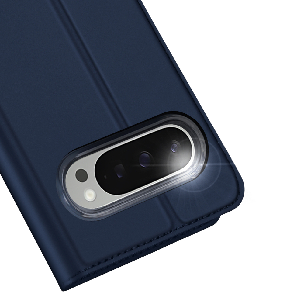 Чехол книжка из PU кожи синего цвета от Dux Ducis для Google Pixel 10 Pro XL, серия Skin Pro Series Case