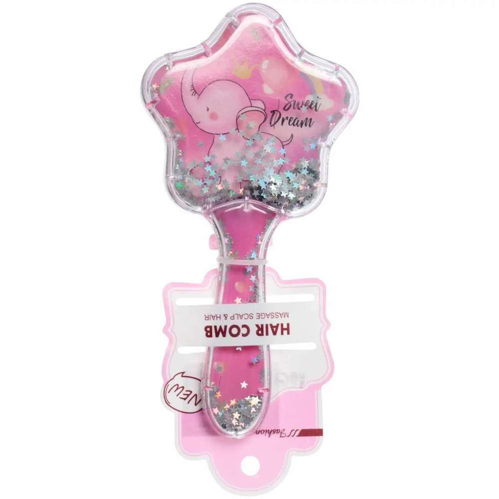 Расческа массажная «Baby House Mila», микс 4 вида Слоники, 17*8,5см