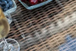 "Капучино" лаунж-зона из искусственного ротанга, цвет коричневый