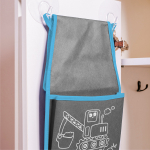 Кармашки для детского сада на резинке. Экскаватор