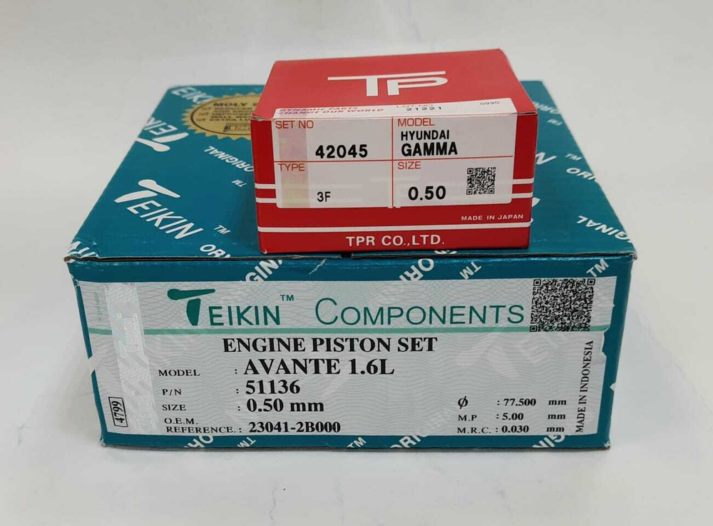 Поршни Teikin с кольцами TP +0.50 G4FC