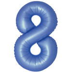 Шар фольгированный Цифра 8 101 см (Синий)