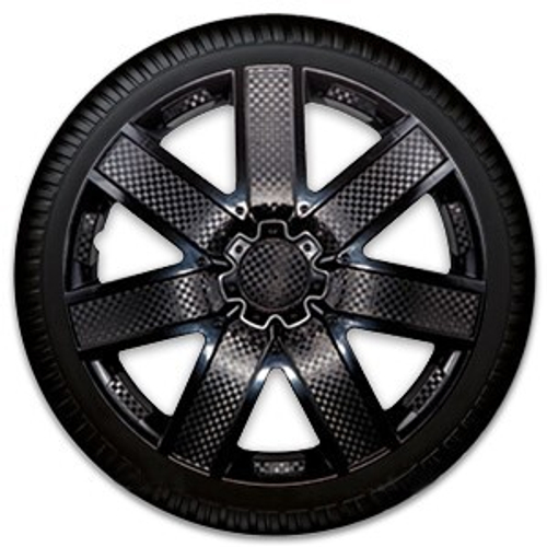 Колпак колеса R15 Галакси черный (в мешке 4 упак) (LION)